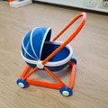 Mô hình xe đẩy em bé mini - Đồ chơi in 3D dễ thương cho bé - Thumbnail 5