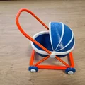 Mô hình xe đẩy em bé mini - Đồ chơi in 3D dễ thương cho bé - Thumbnail 8