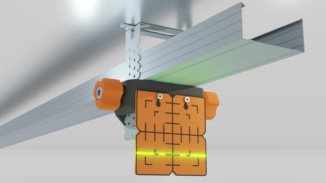 Gá hỗ trợ lắp profile CD60 cho trần drywall (uchwyt do karton-gipsów) - Image 1