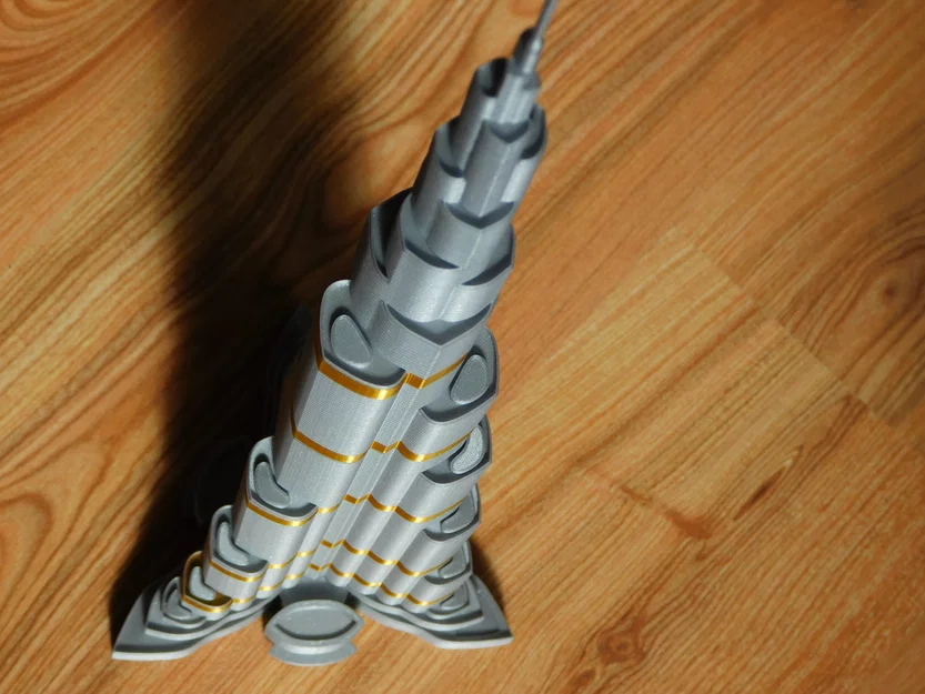 Burj Khalifa cao 828mm, siêu chi tiết, tỷ lệ 1:1000 – 3D model - Image 2