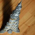 Burj Khalifa cao 828mm, siêu chi tiết, tỷ lệ 1:1000 – 3D model - Thumbnail 2