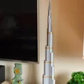 Burj Khalifa cao 828mm, siêu chi tiết, tỷ lệ 1:1000 – 3D model - Thumbnail 3