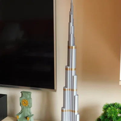 Burj Khalifa cao 828mm, siêu chi tiết, tỷ lệ 1:1000 – 3D model
