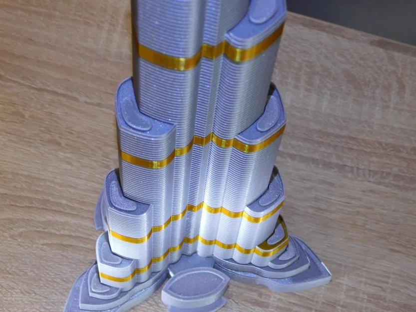Burj Khalifa cao 828mm, siêu chi tiết, tỷ lệ 1:1000 – 3D model - Image 4