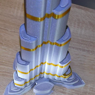 Burj Khalifa cao 828mm, siêu chi tiết, tỷ lệ 1:1000 – 3D model