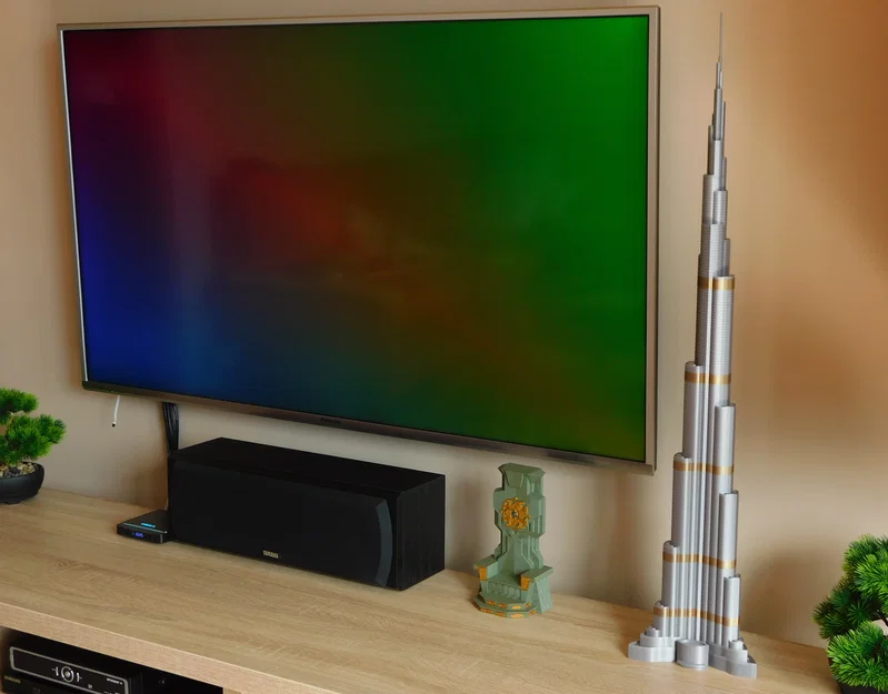 Burj Khalifa cao 828mm, siêu chi tiết, tỷ lệ 1:1000 – 3D model - Image 7