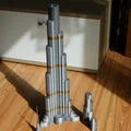 Burj Khalifa cao 828mm, siêu chi tiết, tỷ lệ 1:1000 – 3D model - Thumbnail 12