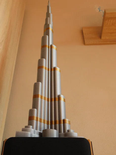 Burj Khalifa cao 828mm, siêu chi tiết, tỷ lệ 1:1000 – 3D model - Image 13