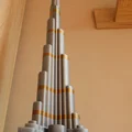 Burj Khalifa cao 828mm, siêu chi tiết, tỷ lệ 1:1000 – 3D model - Thumbnail 13