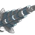 Burj Khalifa cao 828mm, siêu chi tiết, tỷ lệ 1:1000 – 3D model - Thumbnail 22