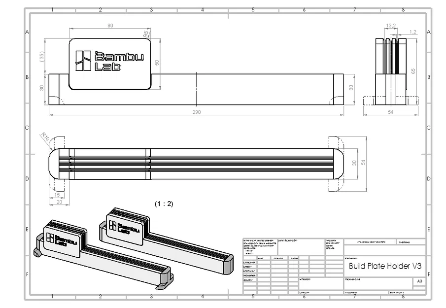 Khay Đựng Bàn In 3D (Build Plate Holder) Cho Bambu Lab P1P, X1, X1C - Image 4