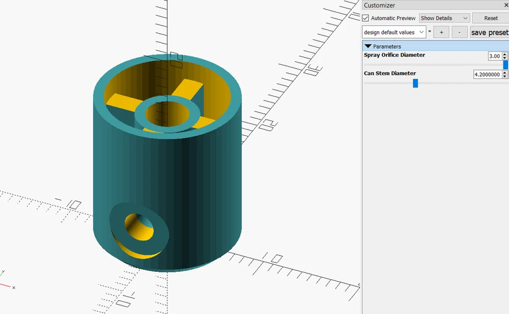Đầu phun bình xịt aerosol thay thế dạng tham số (Parametric) - Image 4