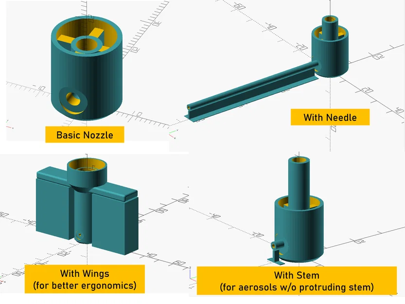 Đầu phun bình xịt aerosol thay thế dạng tham số (Parametric) - Image 5