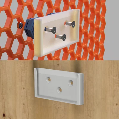 Giá treo tool holder Quickswap Snapmaker 2.0 gắn tường/Honeycomb wall