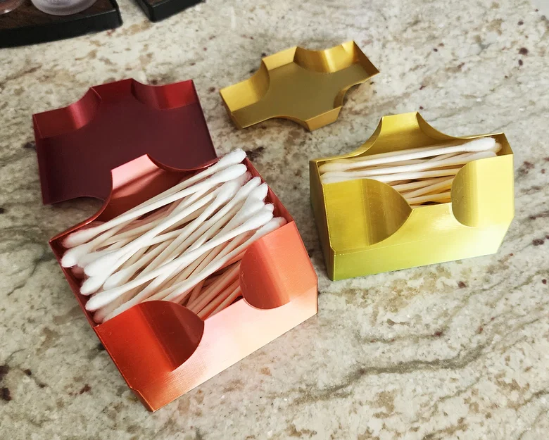 Hộp đựng bông tăm 3D (Vase Mode) - Thiết kế gọn gàng, in nhanh - Image 3