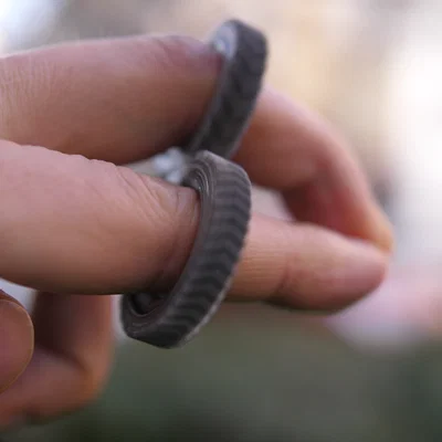 Nhẫn fidget bánh răng print-in-place
