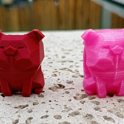 Mẫu in 3D vòng giữ khăn quàng cổ hình chú heo (Woggle) cho Hướng đạo