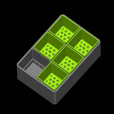Hệ thống chậu trồng cây tự tưới theo module 3D