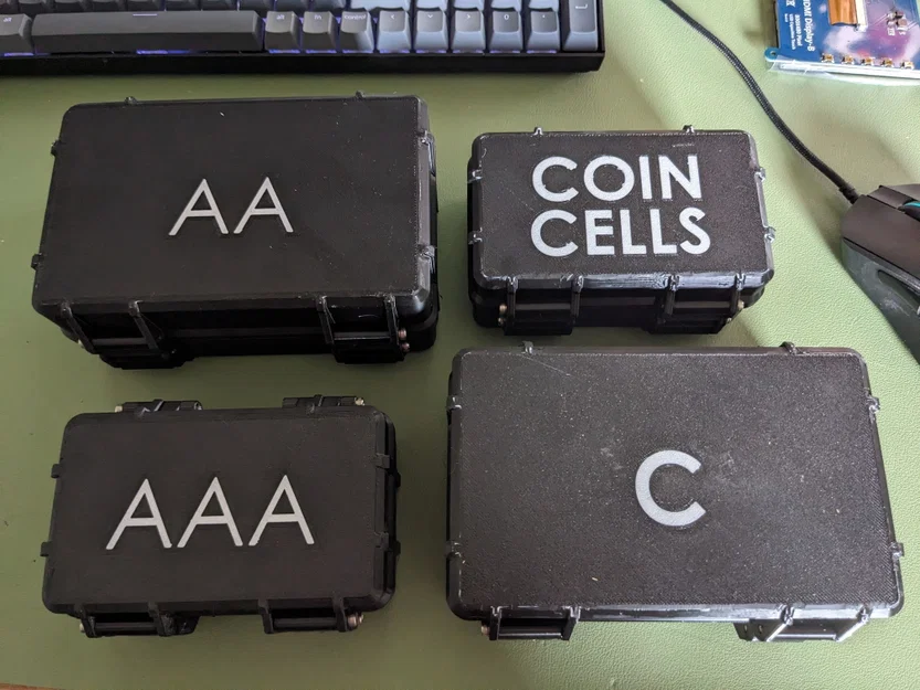 Nắp hộp pin rugged AA kèm nhãn “AA” hoặc “C” - Image 1