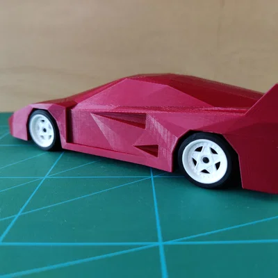 Mâm xe Low Poly Ferrari F40 - Bản Remaster
