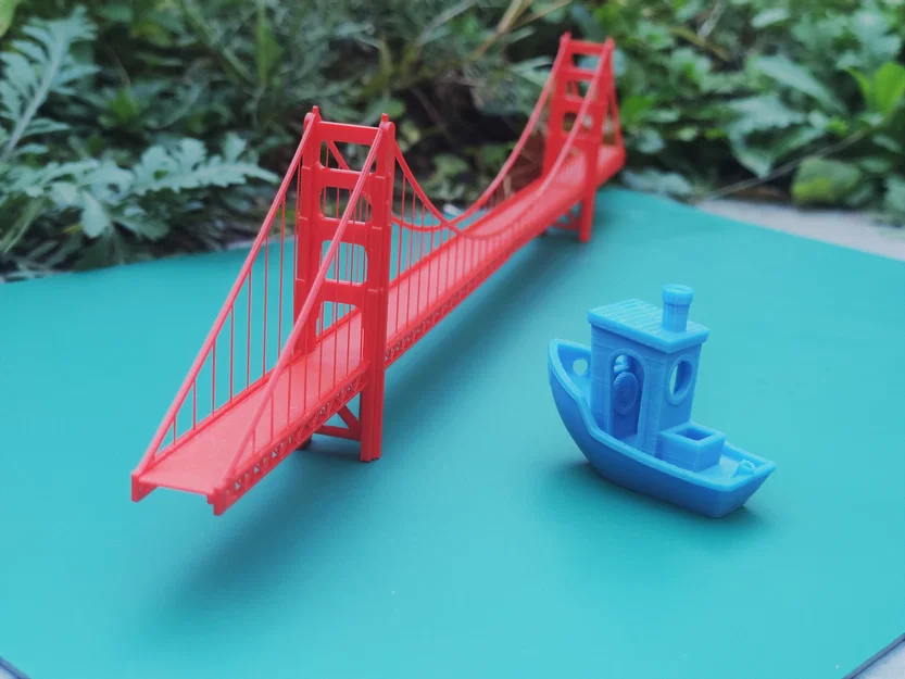 Cầu Cổng Vàng (Golden Gate Bridge) [String Art] - Image 1