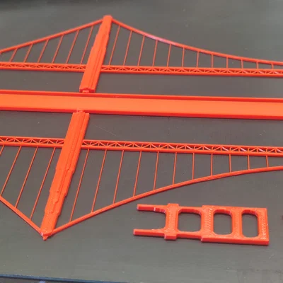 Cầu Cổng Vàng (Golden Gate Bridge) [String Art]