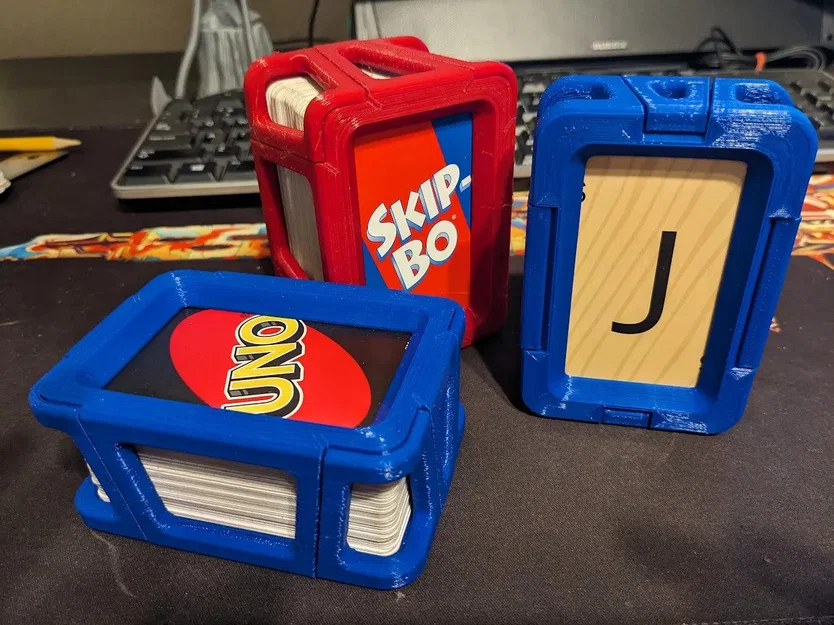 Hộp đựng bài 3D chuyên dụng cho Skip-Bo và UNO bền bỉ - Image 1
