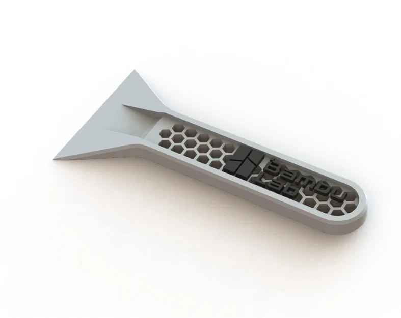 Dụng cụ cạo nhỏ (Small scraper Tool) – Remix logo Bambu Lab - Image 1