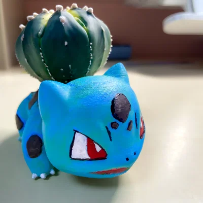 Chậu trồng cây hình Bulbasaur đáng yêu cho máy in 3D