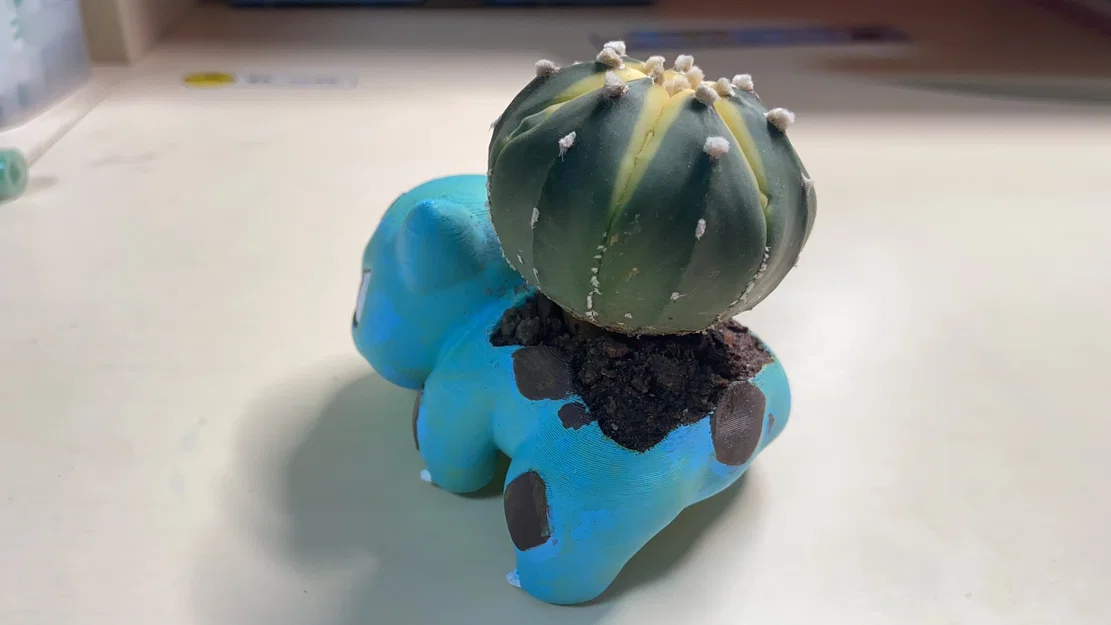 Chậu trồng cây hình Bulbasaur đáng yêu cho máy in 3D - Image 2