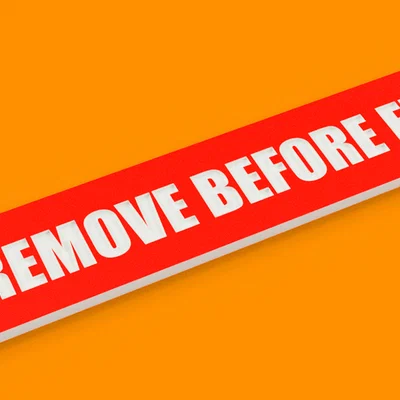 REMOVE BEFORE FLIGHT - Thẻ cờ tag móc khóa/treo giữ cho Prusa XL