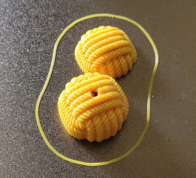 Móc khóa quả cầu paracord (Paracord ball keychain) - Image 3