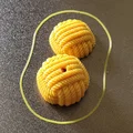 Móc khóa quả cầu paracord (Paracord ball keychain) - Thumbnail 3