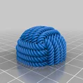 Móc khóa quả cầu paracord (Paracord ball keychain) - Thumbnail 4