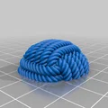 Móc khóa quả cầu paracord (Paracord ball keychain) - Thumbnail 5