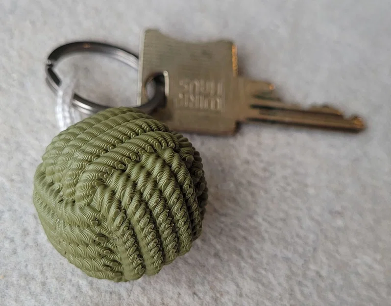 Móc khóa quả cầu paracord (Paracord ball keychain) - Image 6