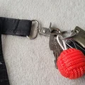 Móc khóa quả cầu paracord (Paracord ball keychain) - Thumbnail 7