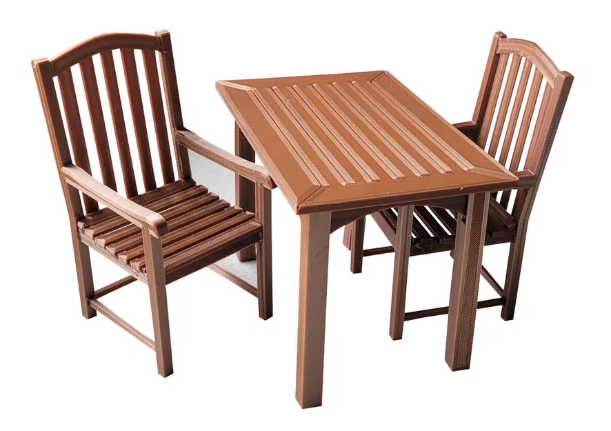 Bàn gỗ chân thật (Realistic wooden table) - Image 3