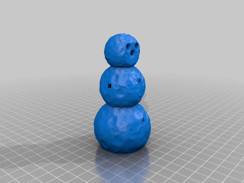 Snowman – Người tuyết mini chân thật, thân rỗng tiết kiệm filament - Image 3