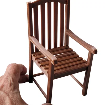 Ghế gỗ chân thực (Realistic wooden chair)