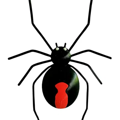 Nhện Redback (nhện lưng đỏ) – mô hình in 3D trang trí Halloween
