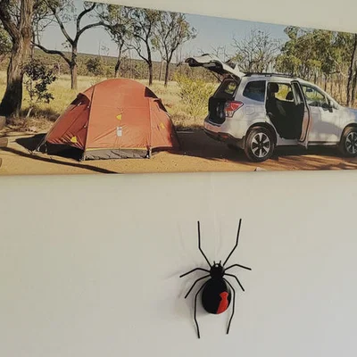 Nhện Redback (nhện lưng đỏ) – mô hình in 3D trang trí Halloween