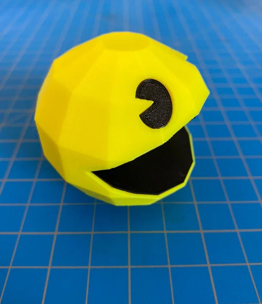 Pac-Man (Low poly style) – Pac-Man low poly tách phần in đa màu - Image 2