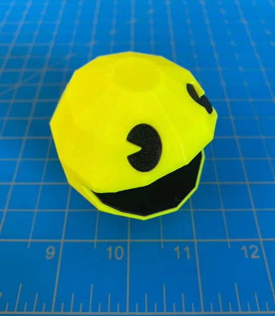 Pac-Man (Low poly style) – Pac-Man low poly tách phần in đa màu - Image 3