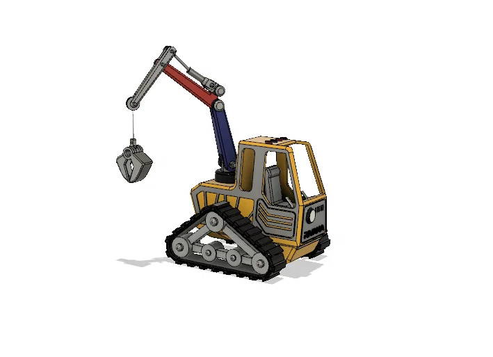 Xe cẩu teleporter địa hình màu vàng, có chuyển động - Image 2