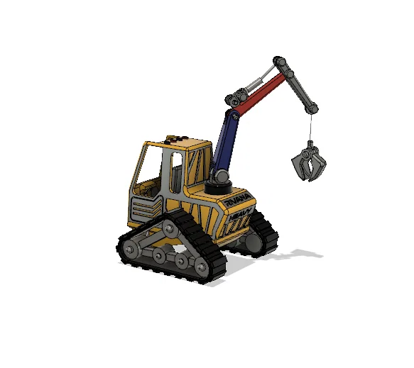 Xe cẩu teleporter địa hình màu vàng, có chuyển động - Image 3