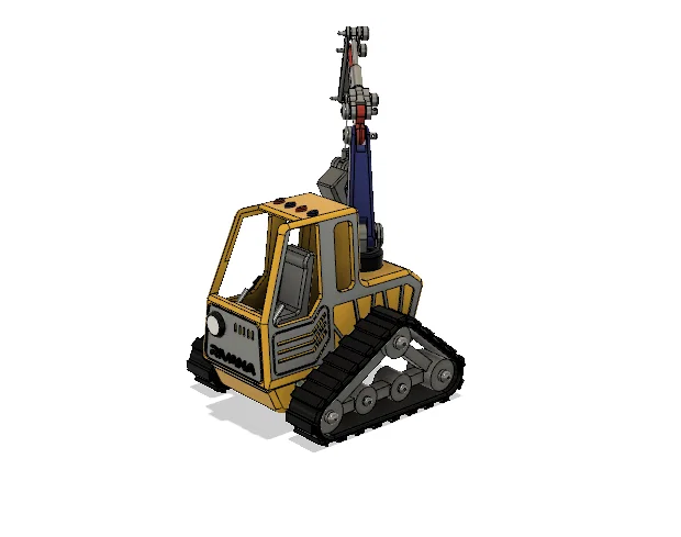 Xe cẩu teleporter địa hình màu vàng, có chuyển động - Image 4