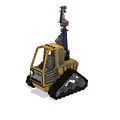 Xe cẩu teleporter địa hình màu vàng, có chuyển động - Thumbnail 4