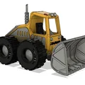 Xe Ủi Màu Vàng Có Chuyển Động (Yellow Bulldozer with Movements) - Thumbnail 3