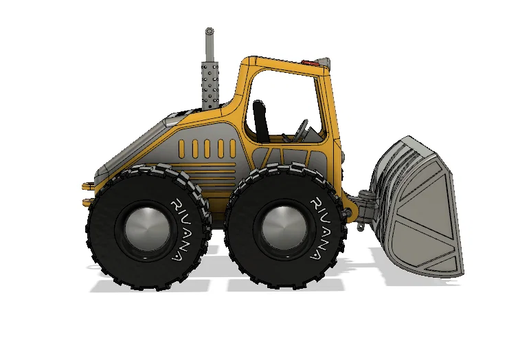 Xe Ủi Màu Vàng Có Chuyển Động (Yellow Bulldozer with Movements) - Image 5